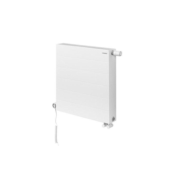 Grzejnik dekoracyjny poziomy Space SPL22E 600x600 biały prawy