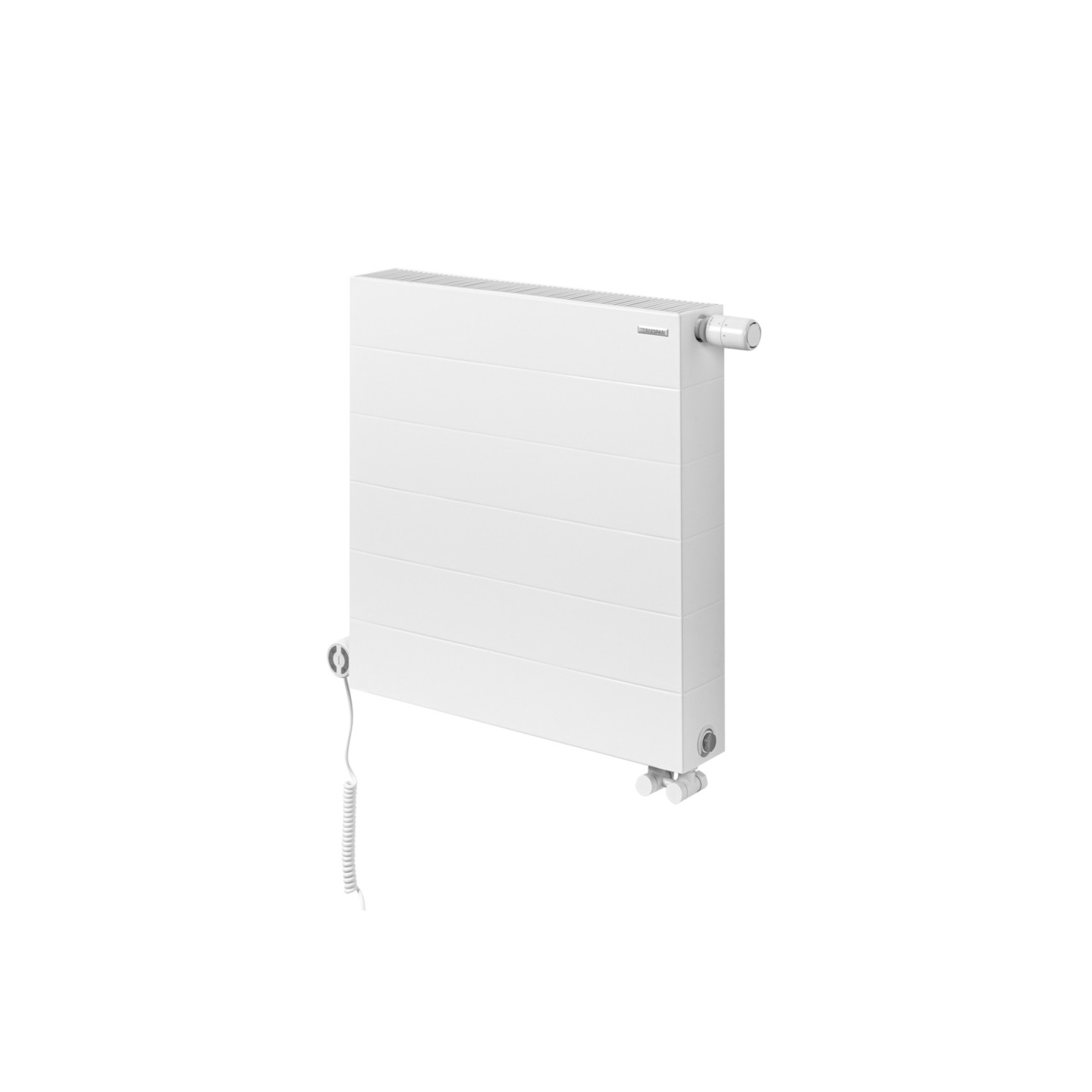Grzejnik dekoracyjny poziomy Space SPL22E 600x600 biały prawy