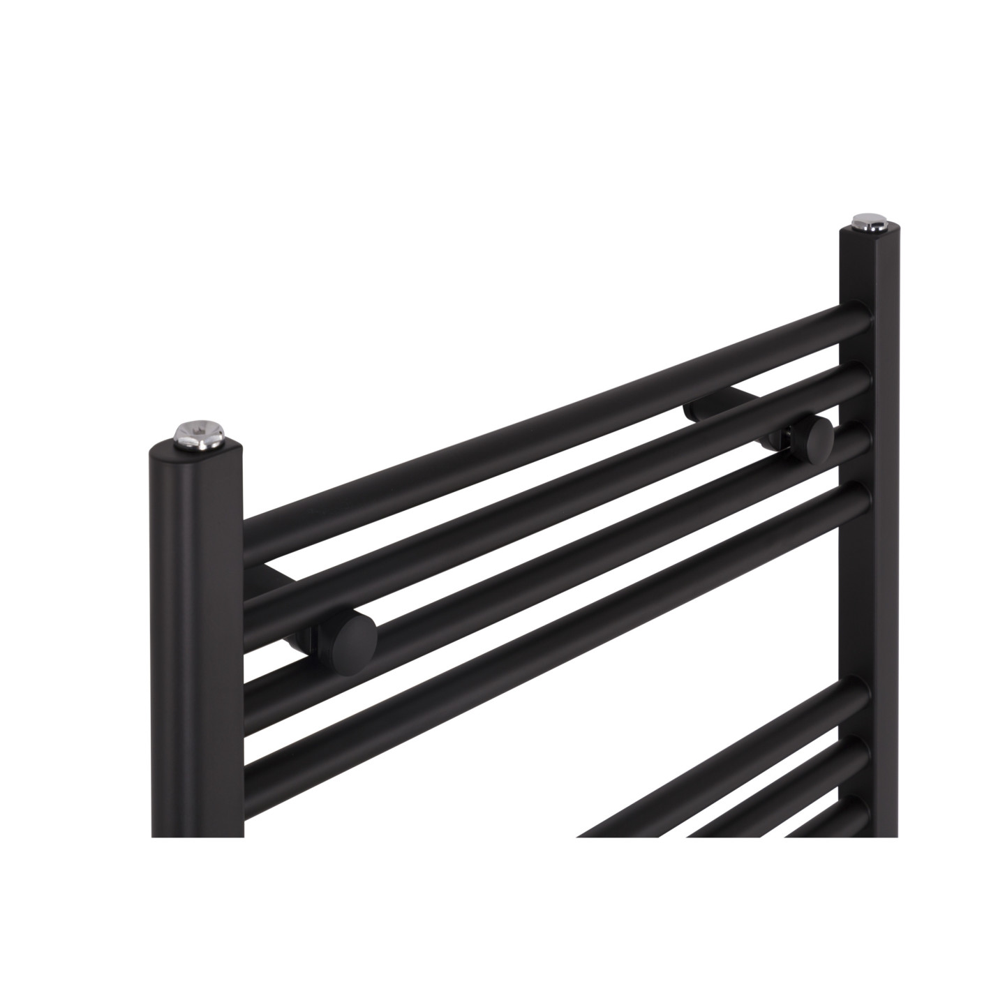 Grzejnik łazienkowy wodno-elektryczny Constans 1500x600 D50 czarny 600W, zawór Multiflow