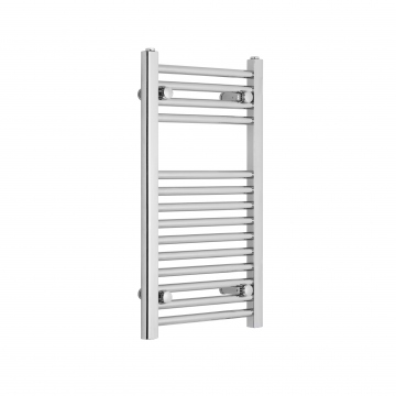 Grzejnik chromowany łazienkowy Constans o wymiarach 70x40cm z podłączeniem dolnym o rozstawie 350mm. 