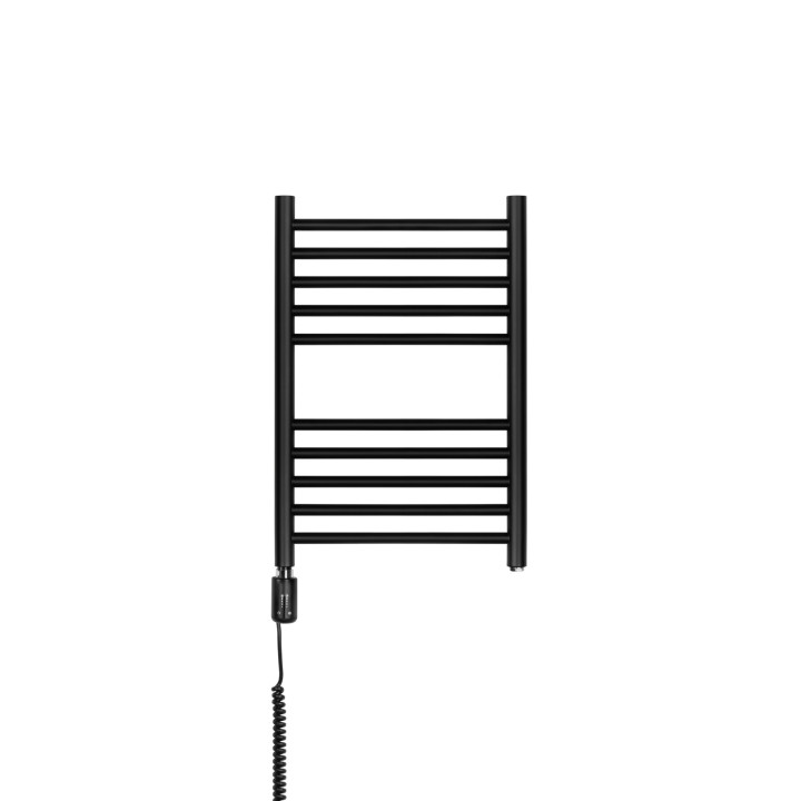 Grzejnik łazienkowy elektryczny NO 585x400 czarny 200W lewy z WiFi