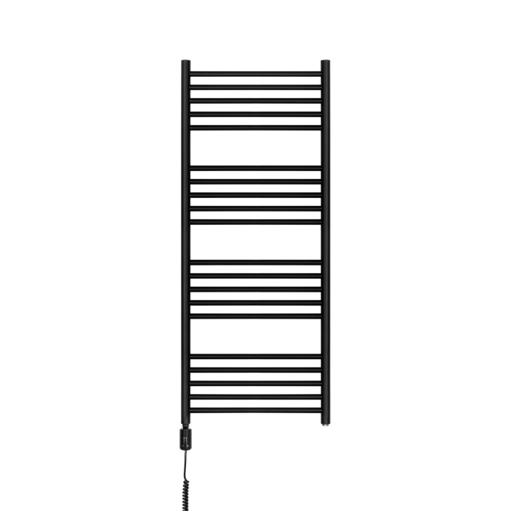 Grzejnik łazienkowy elektryczny NO 1215x500 czarny 600W lewy z WiFi