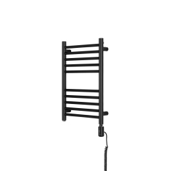 Grzejnik łazienkowy elektryczny NO 585x400 czarny 200W prawy z WiFi