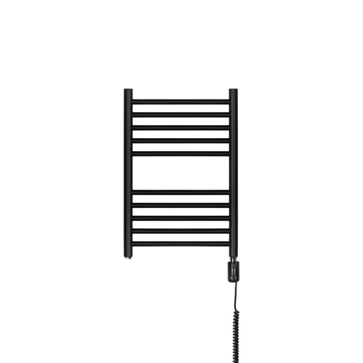 Grzejnik łazienkowy elektryczny NO 585x400 czarny 200W prawy z WiFi