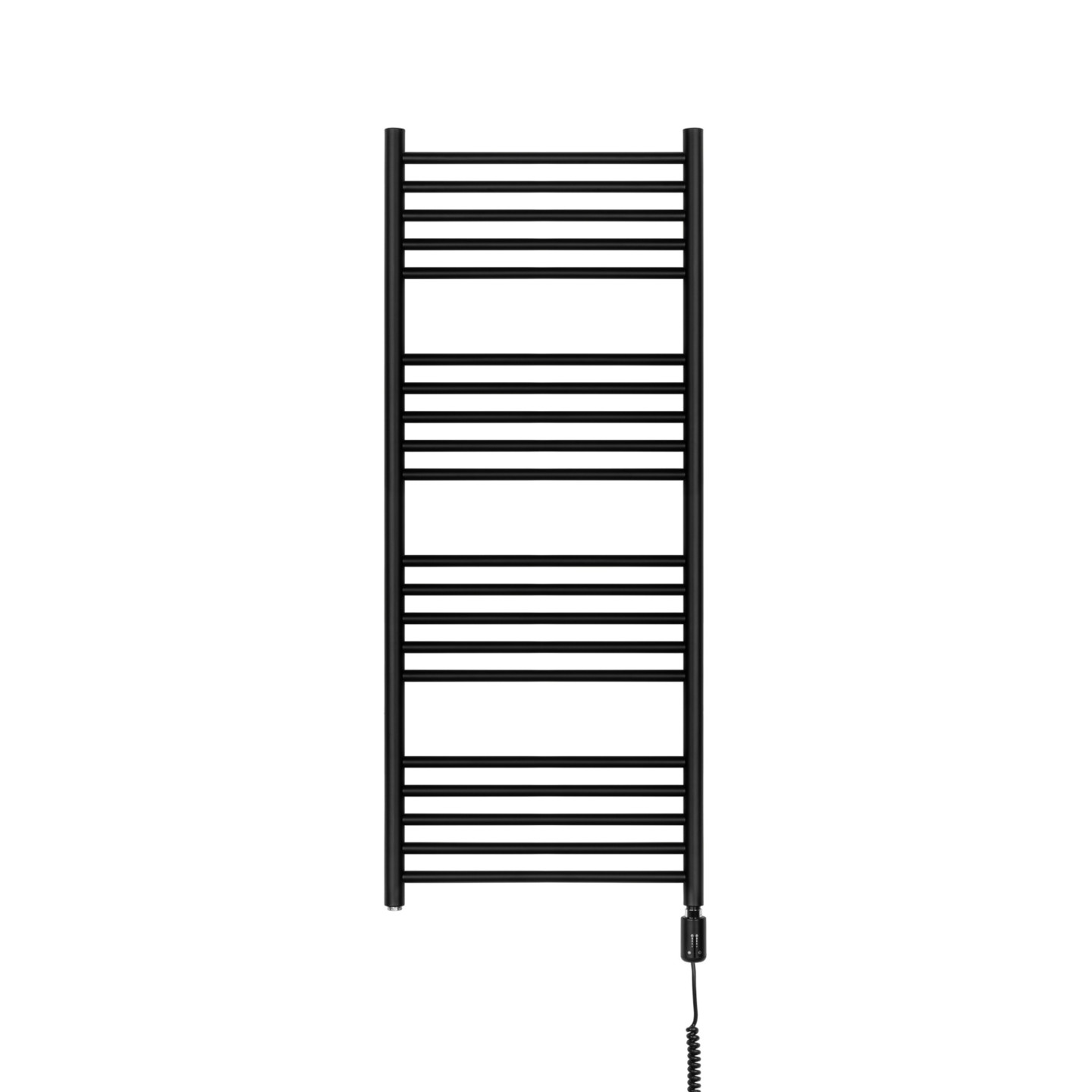 Grzejnik łazienkowy elektryczny NO 1215x500 czarny 600W prawy z WiFi