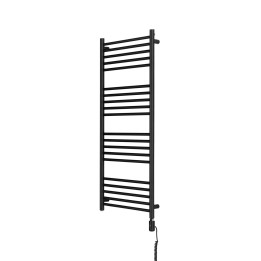 Grzejnik łazienkowy elektryczny NO 1215x500 czarny 600W prawy z WiFi