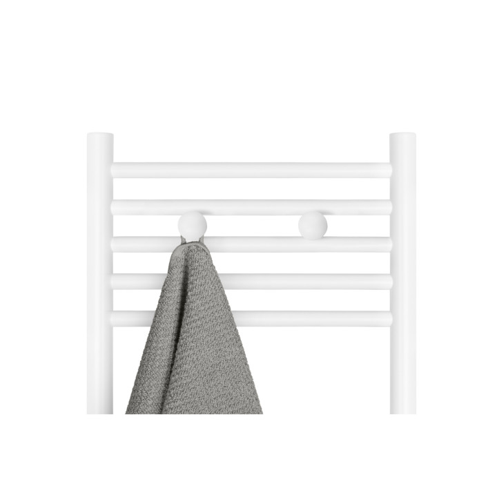 Grzejnik łazienkowy wodno-elektryczny Noemi 900x400 biały mat MULTIFLOW NEW + TANGO