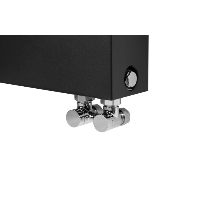 Grzejnik dekoracyjny poziomy Space V22 600x800 czarny prawy