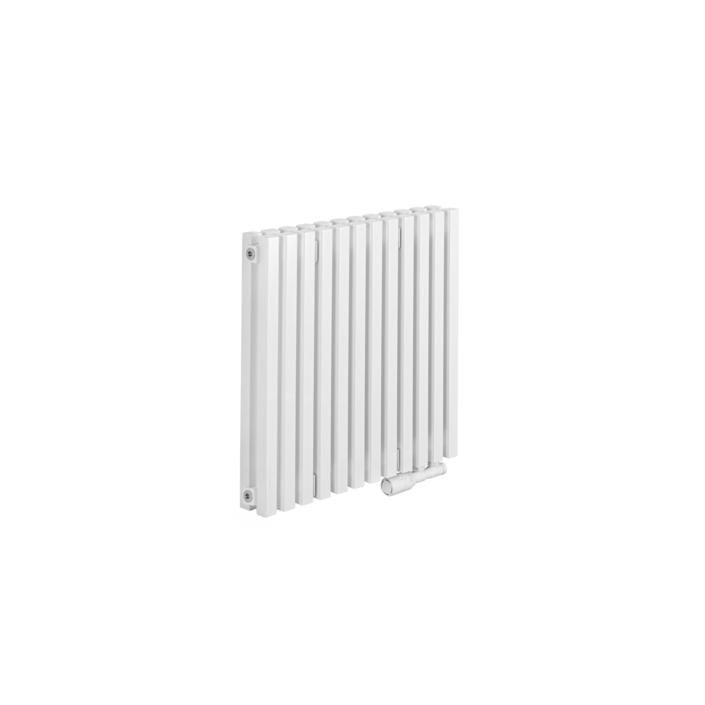 Grzejnik dekoracyjny poziomy EXTREME 575x600, biały