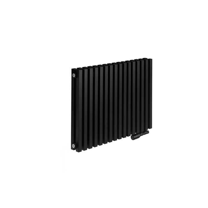 Grzejnik dekoracyjny poziomy EXTREME 575x800, czarny instal-projekt
