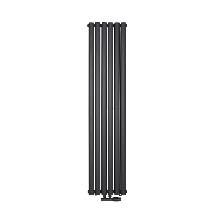 Grzejnik dekoracyjny Ultimate UT2E-1600x360-D50-G grafit struktura