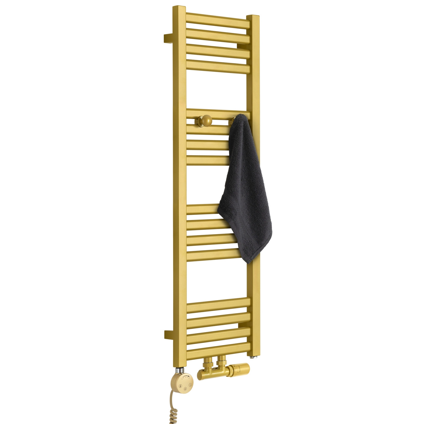 Grzejnik łazienkowy wodno-elektryczny Neso 1005x300 D50 złoty MFN + SAMBA