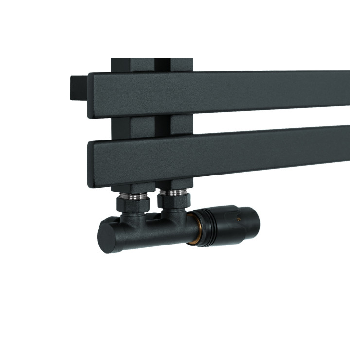 Grzejnik łazienkowy Elche EL-945x400-D50L/P-G grafit