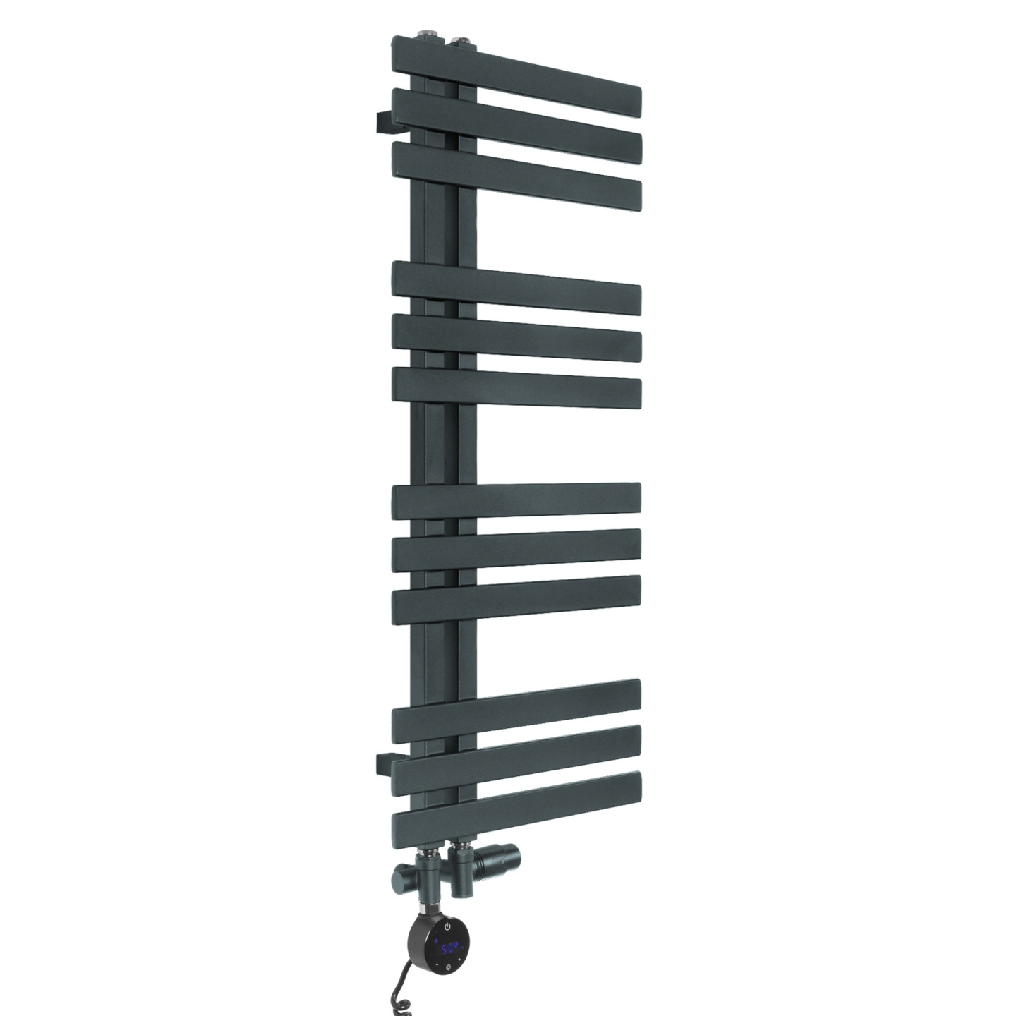 Grzejnik łazienkowy Elche EL-945x400-D50L/P-G grafit