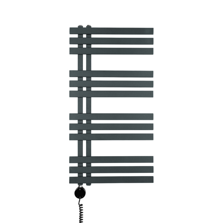 Grzejnik łazienkowy Elche EL-945x500-D50L/P-G grafit