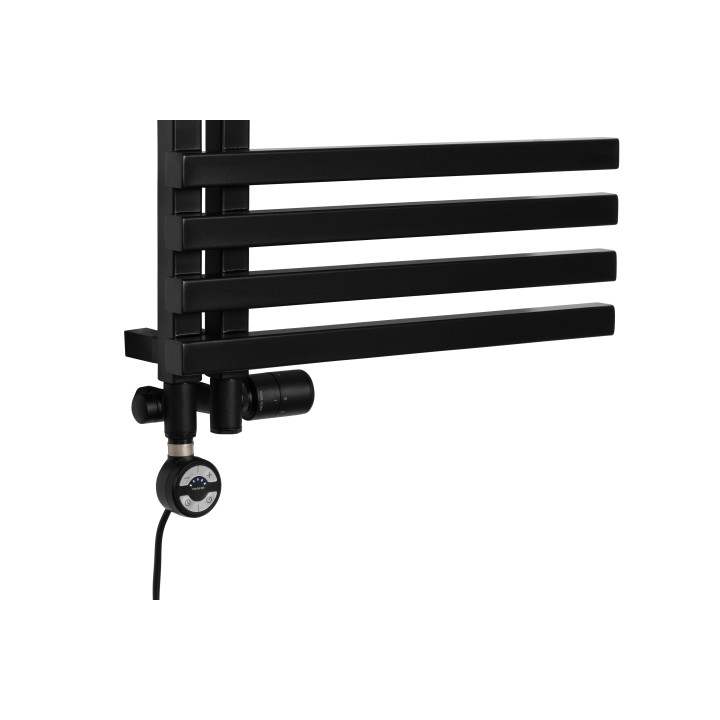 Grzejnik łazienkowy Lolly LO-1530x500-D50L/P-B czarny mat