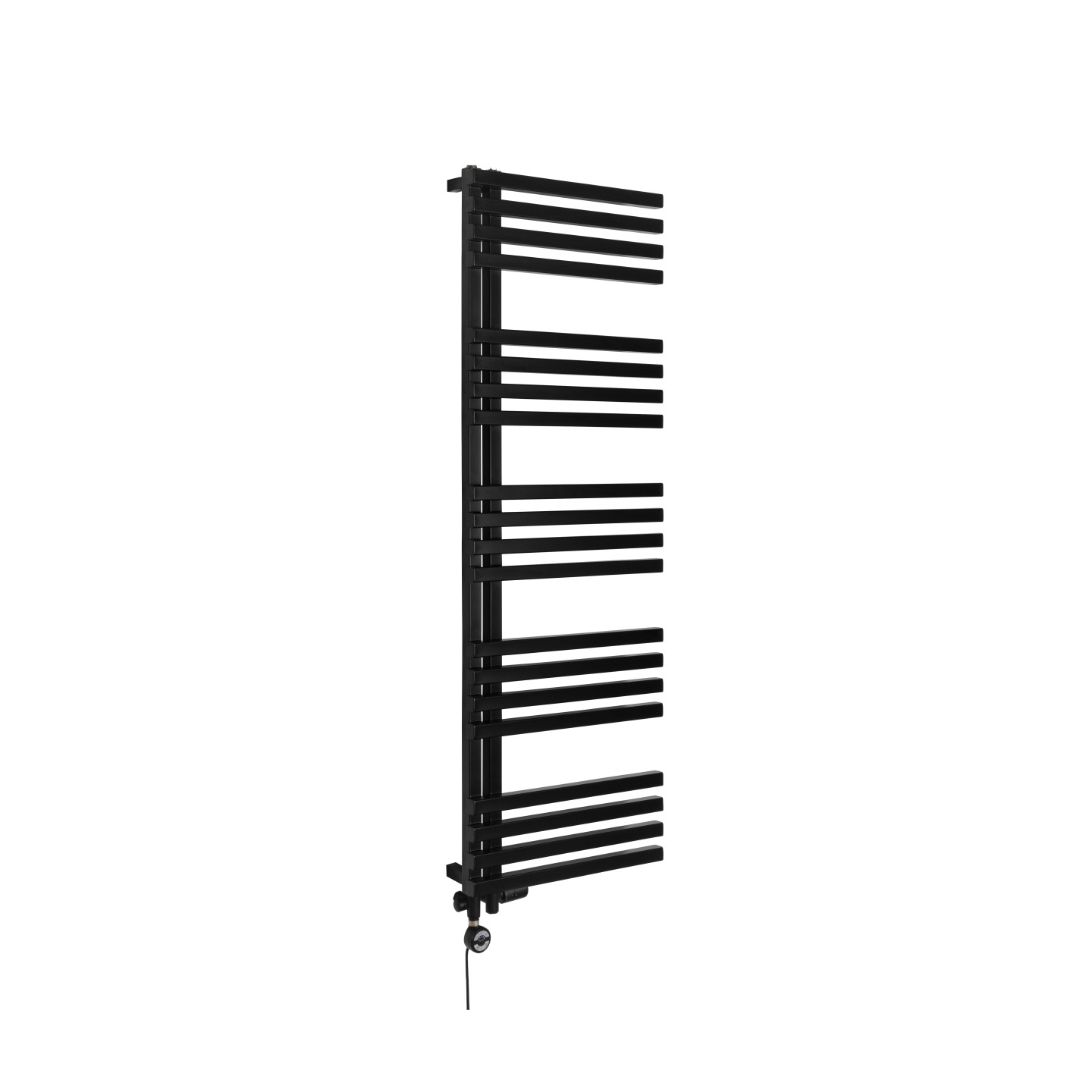 Grzejnik łazienkowy Lolly LO-1530x500-D50L/P-B czarny mat