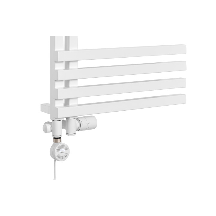 Grzejnik łazienkowy Lolly LO-1530x500-D50L/P-W biały mat