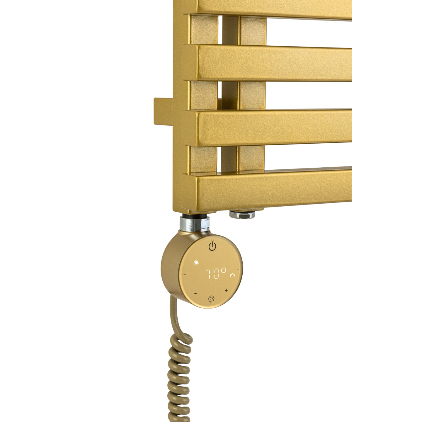 Grzejnik łazienkowy Lolly LO-1530x500-D50L/P-Z złoty
