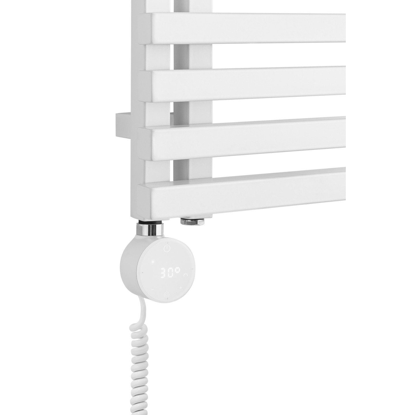 Grzejnik łazienkowy Lolly LO-870x400-D50L/P-W biały mat