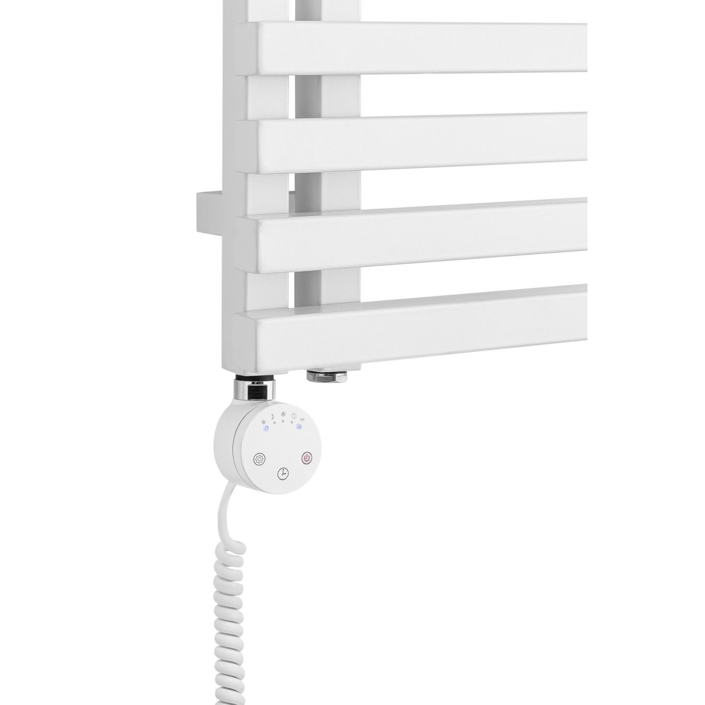 Grzejnik łazienkowy Lolly LO-870x400-D50L/P-W biały mat