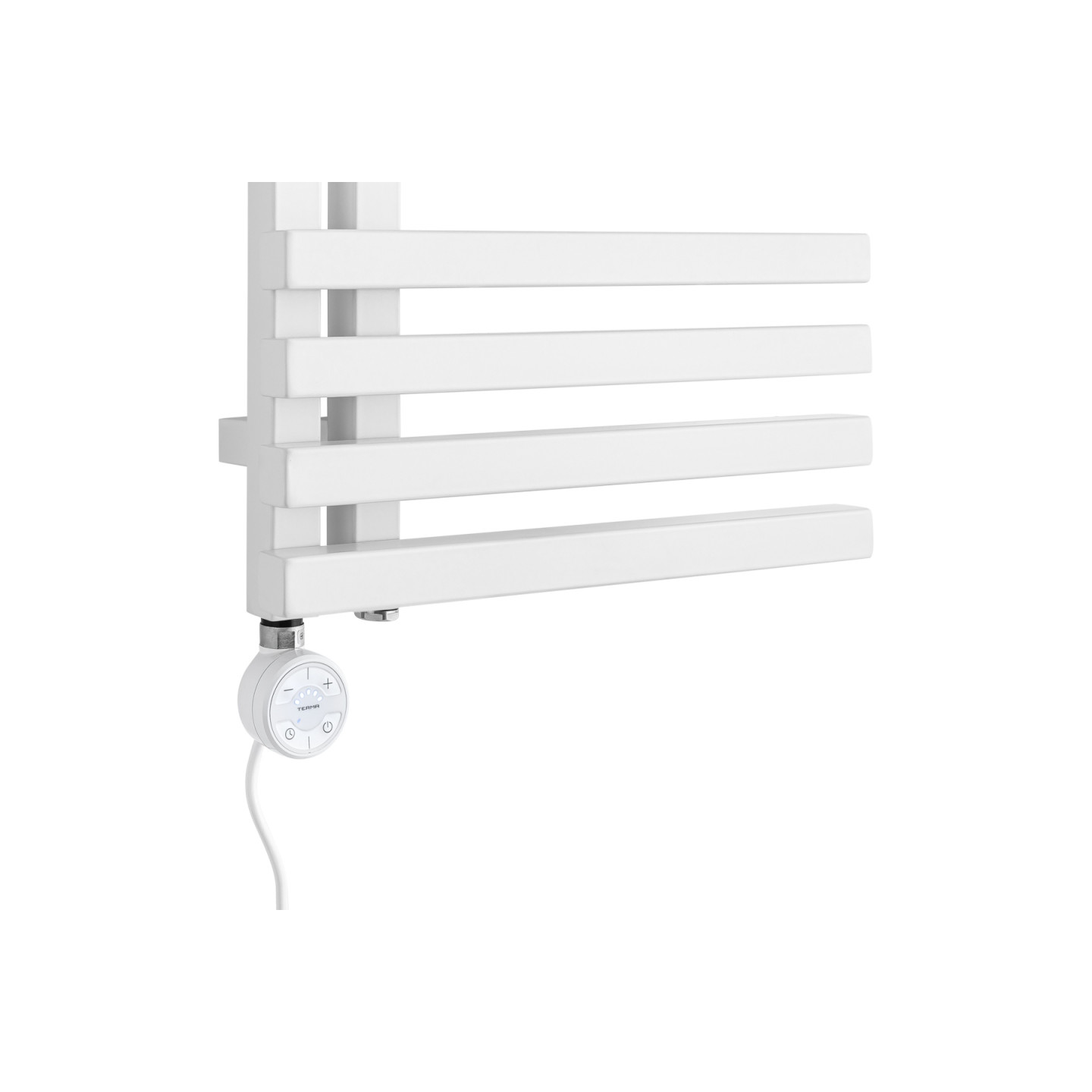 Grzejnik łazienkowy Lolly LO-870x400-D50L/P-W biały mat