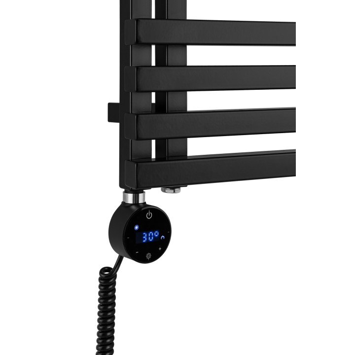 Grzejnik łazienkowy Lolly LO-870x400-D50L/P-B czarny mat