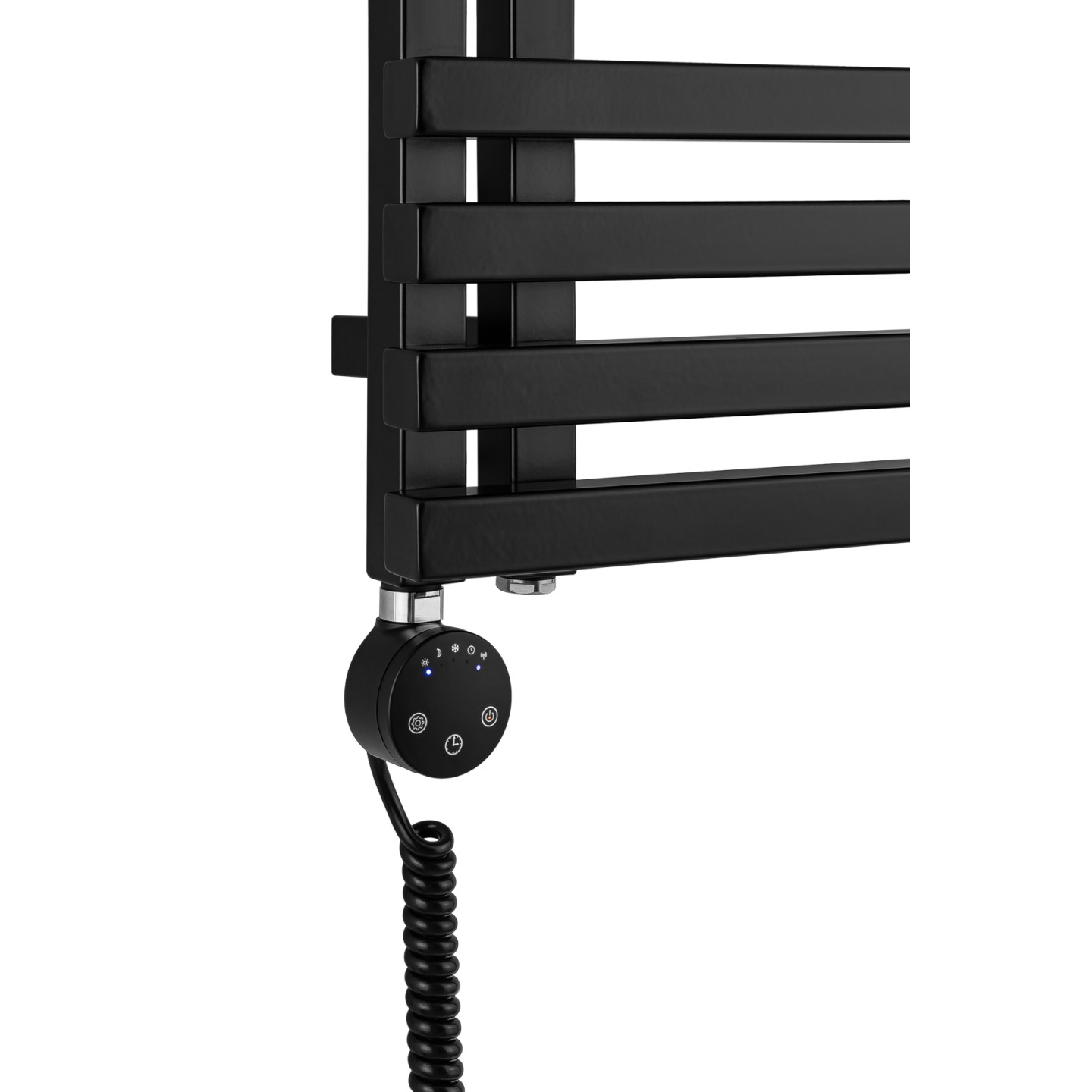 Grzejnik łazienkowy Lolly LO-870x400-D50L/P-B czarny mat