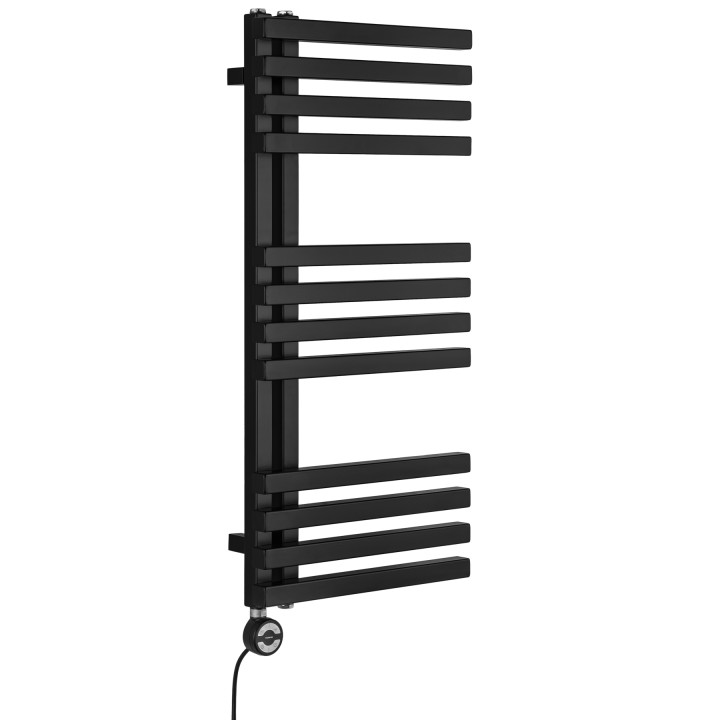 Grzejnik łazienkowy Lolly LO-870x400-D50L/P-B czarny mat