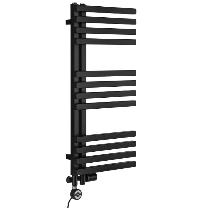 Grzejnik łazienkowy Lolly LO-870x400-D50L/P-B czarny mat