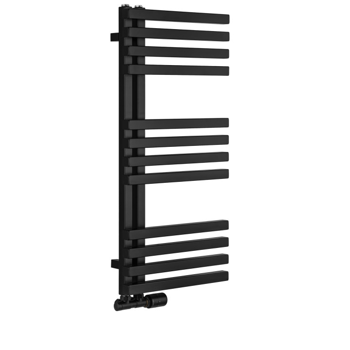 Grzejnik łazienkowy Lolly LO-870x400-D50L/P-B czarny mat