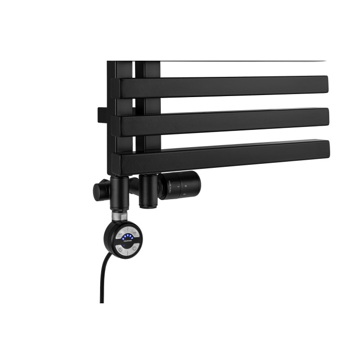 Grzejnik łazienkowy Lolly LO-870x400-D50L/P-B czarny mat