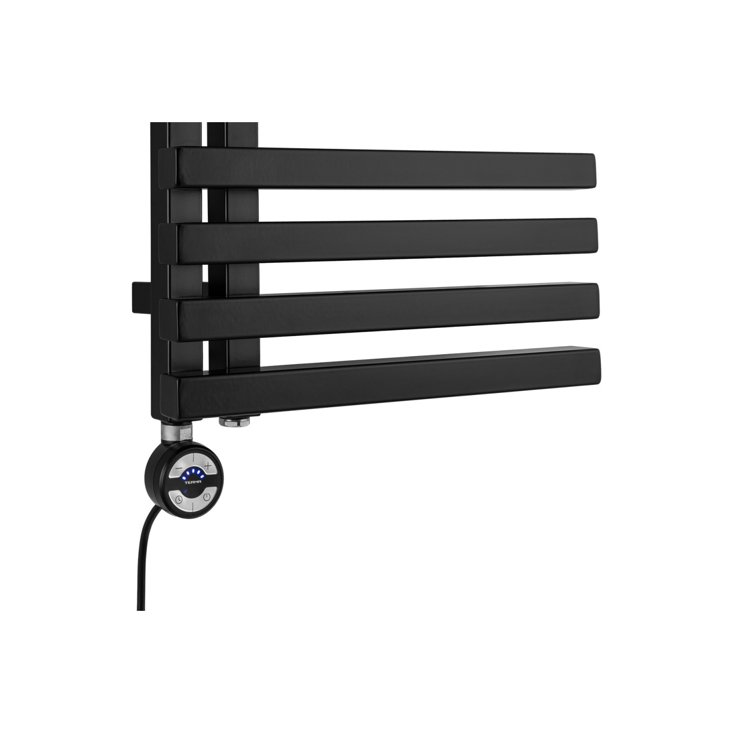 Grzejnik łazienkowy Lolly LO-870x400-D50L/P-B czarny mat