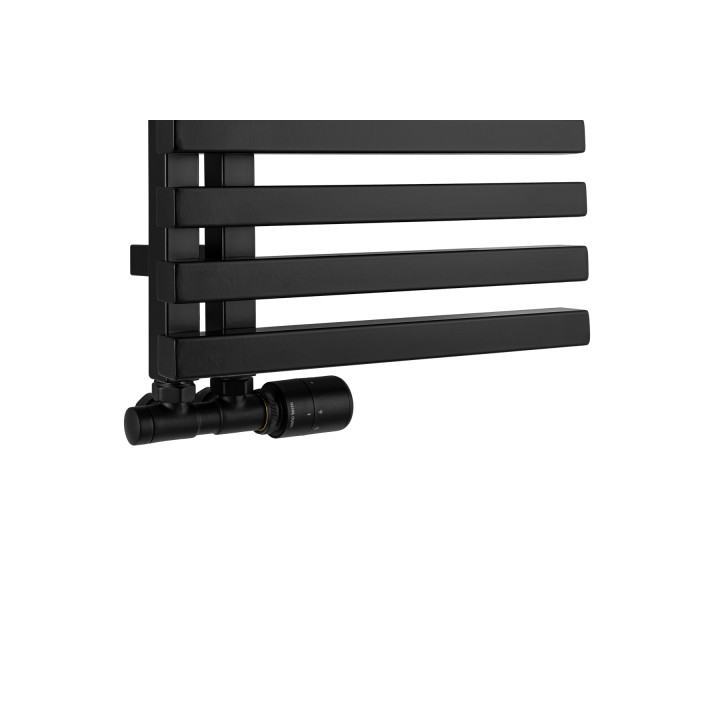 Grzejnik łazienkowy Lolly LO-870x400-D50L/P-B czarny mat