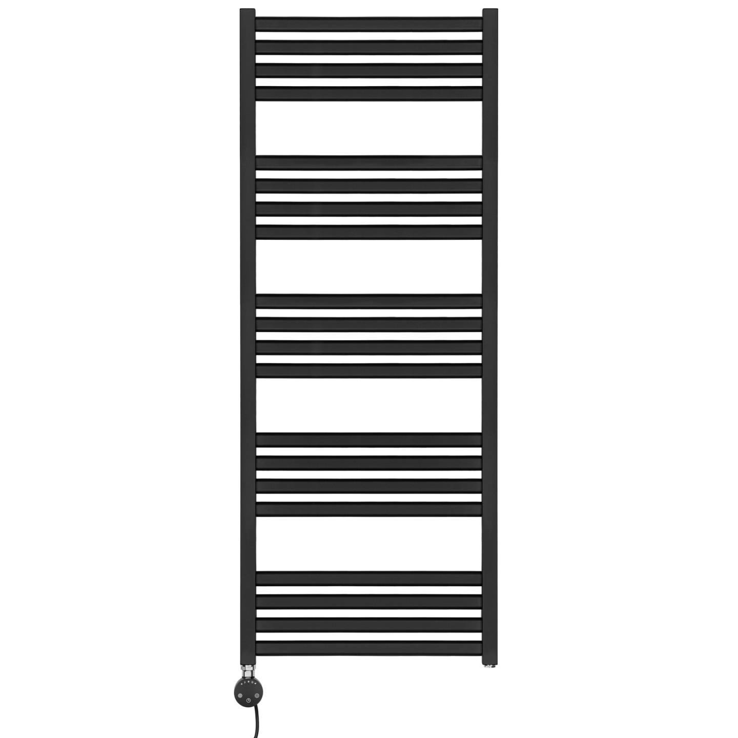 Grzejnik łazienkowy elektryczny NS 1275x500 czarny 600W lewy z WiFi