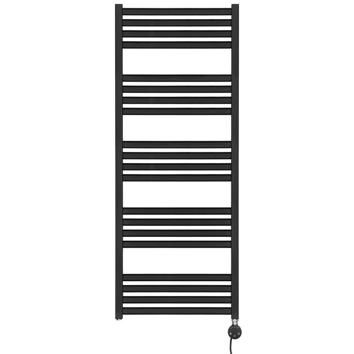 Grzejnik łazienkowy elektryczny NS 1275x500 czarny 600W prawy z WiFi