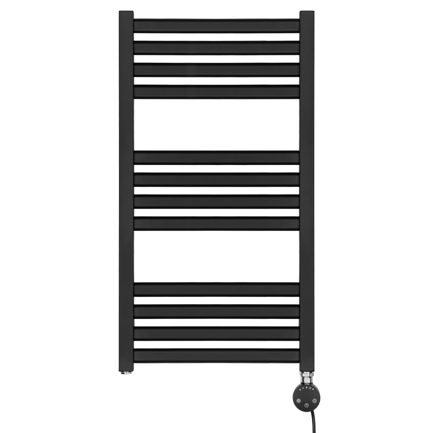 Grzejnik łazienkowy elektryczny NS 735x400 czarny 300W prawy z WiFi