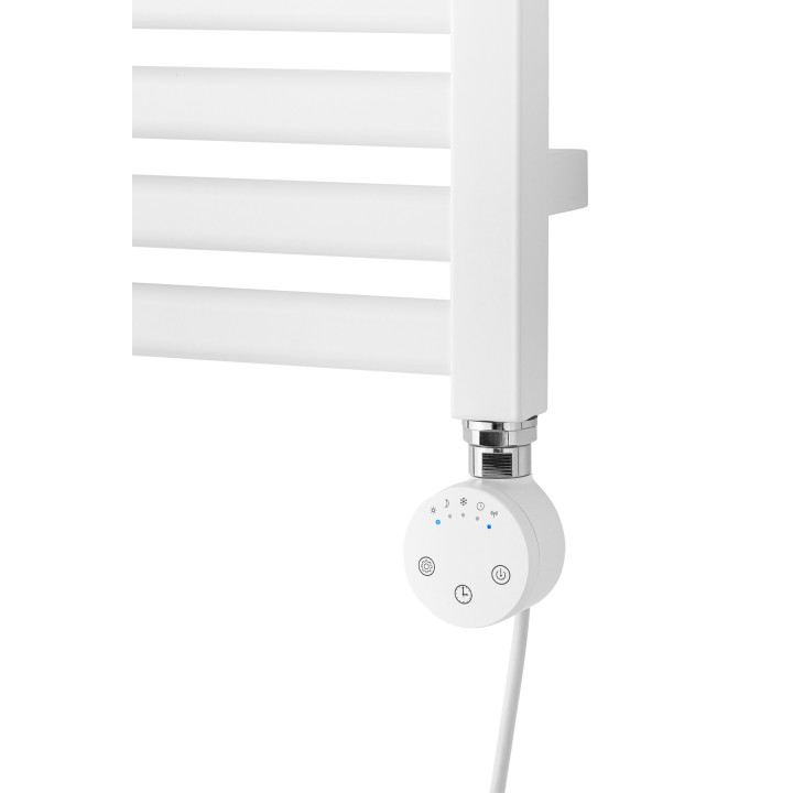 Grzejnik łazienkowy elektryczny NS 1005x400 biały 400W prawy z WiFi