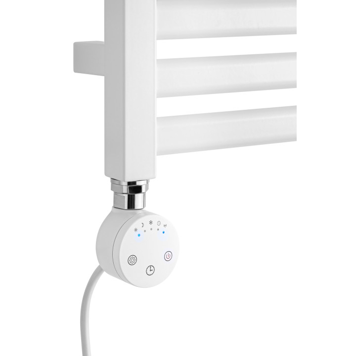 Grzejnik łazienkowy elektryczny Neso 735x400 300W biały lewy