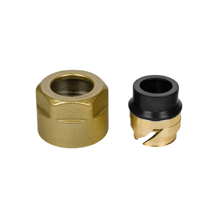 Złączka zaciskowa M22x1,5 x Cu 15mm złoty C84