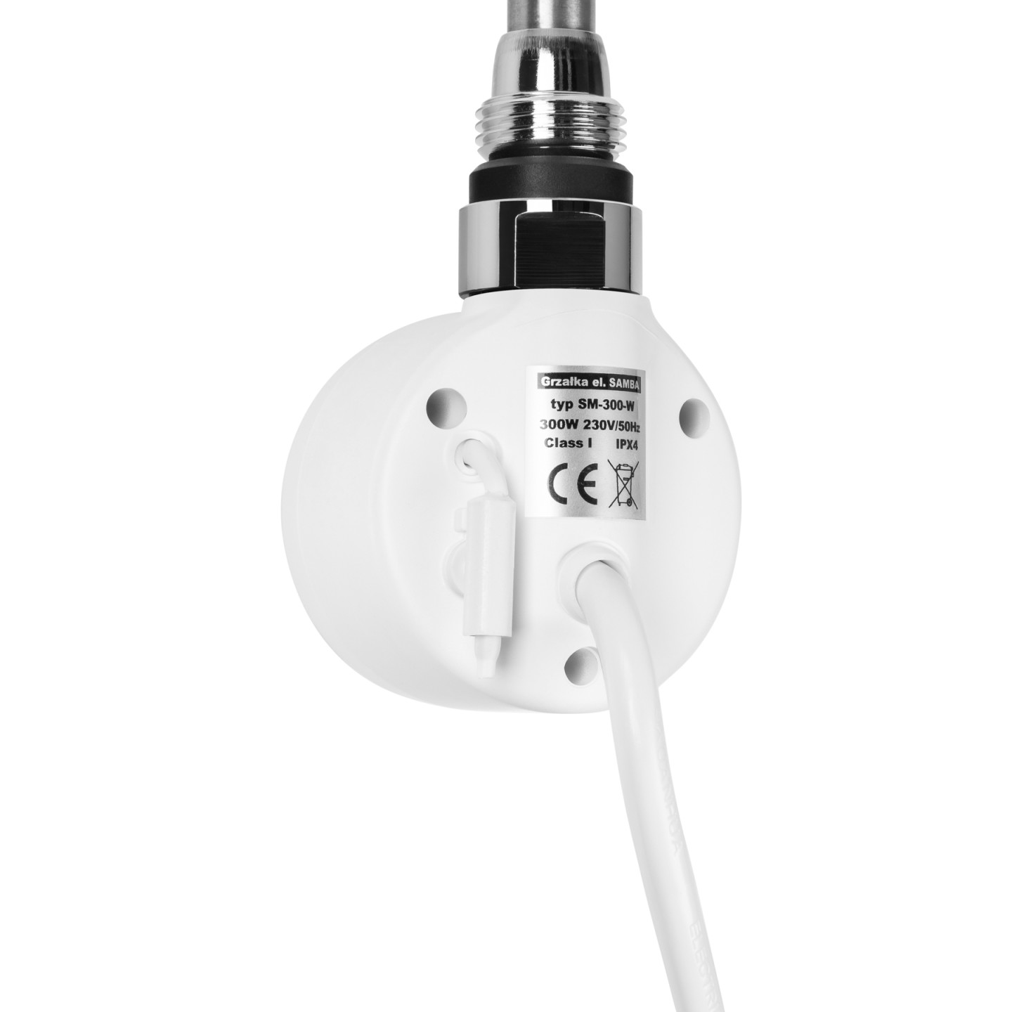 Grzałka elektryczna Samba 600W biała