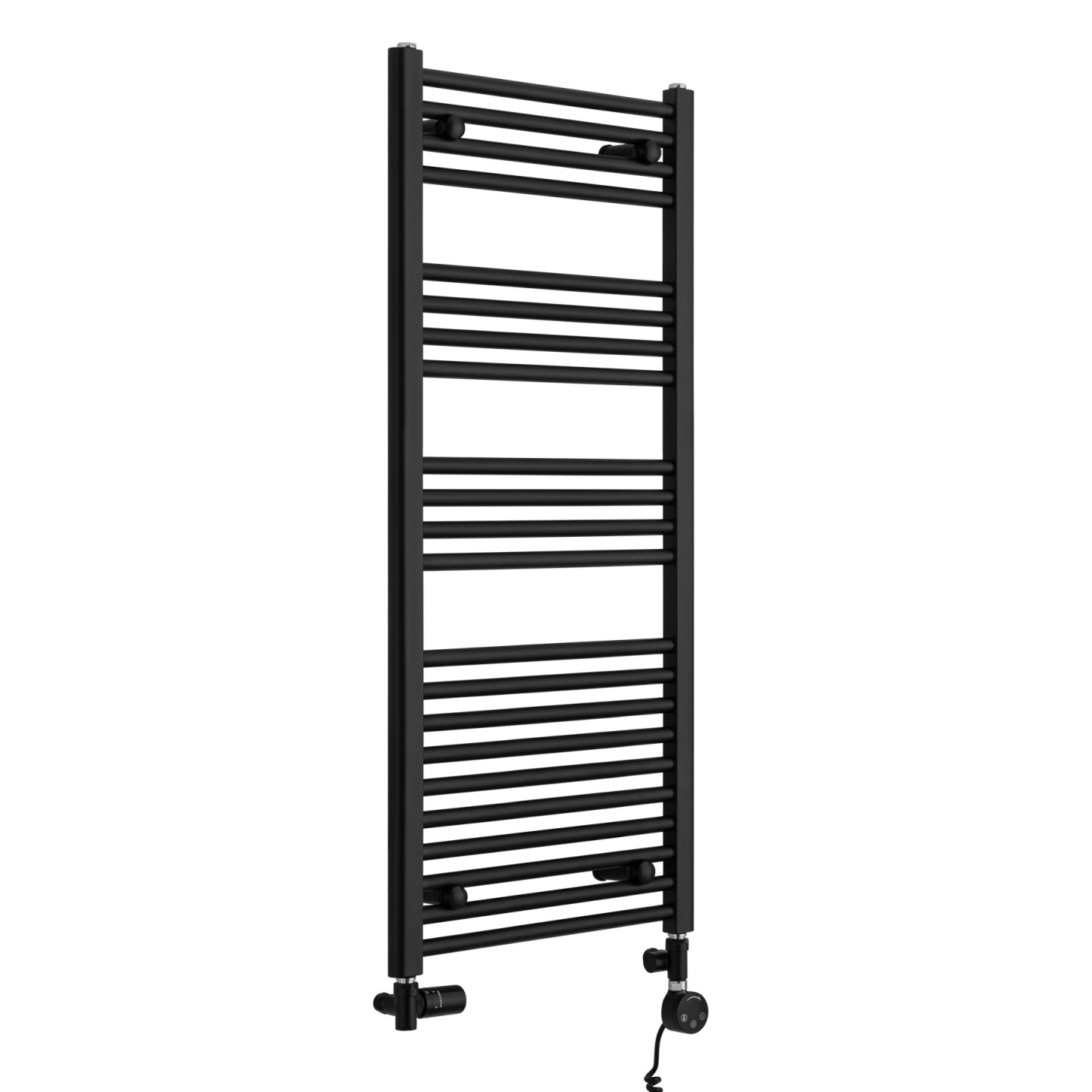 Grzejnik łazienkowy wodno-elektryczny Constans 1140x500 czarny 600W