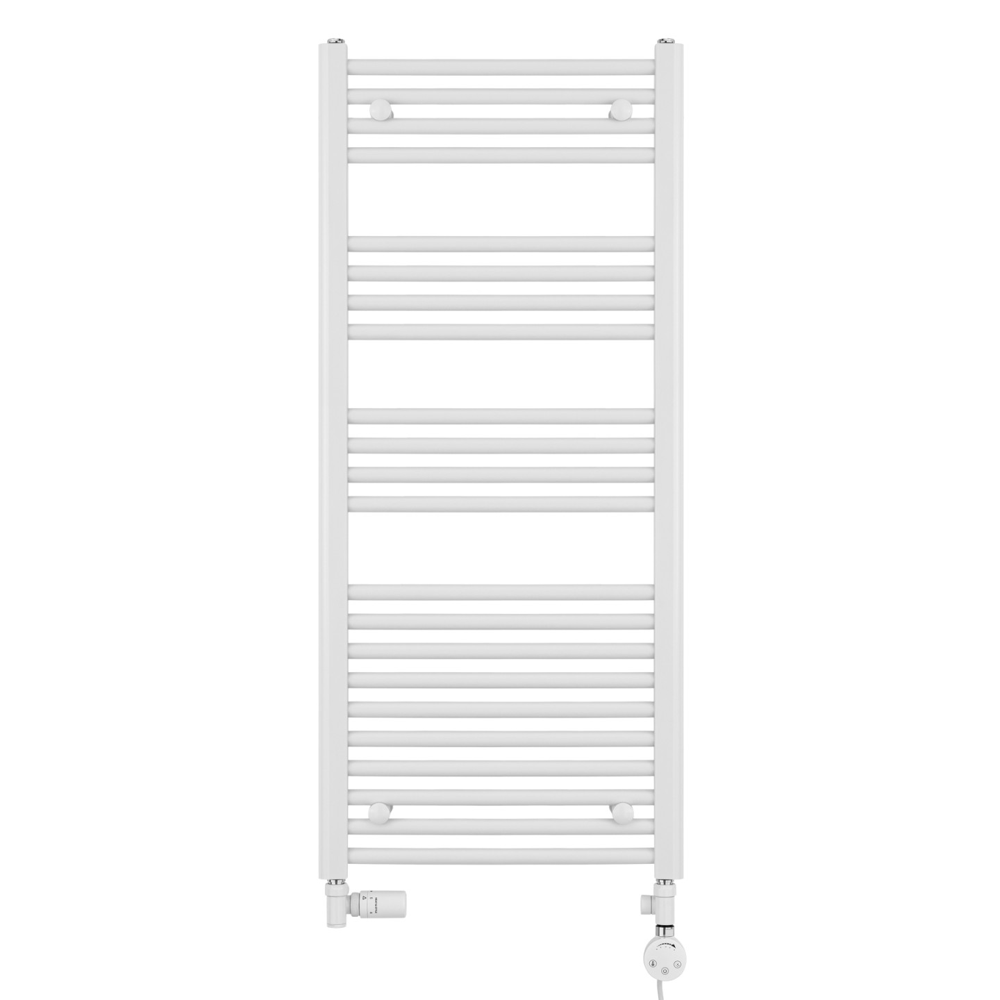 Grzejnik łazienkowy wodno-elektryczny Constans 1140x500 biały 600W