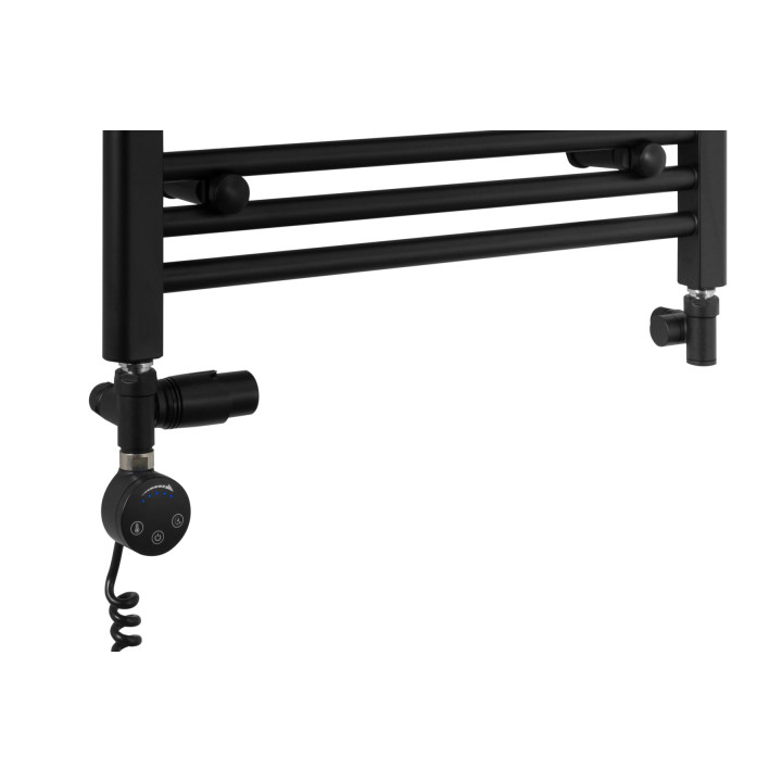 Grzejnik łazienkowy wodno-elektryczny Constans 1500x600 czarny 600W