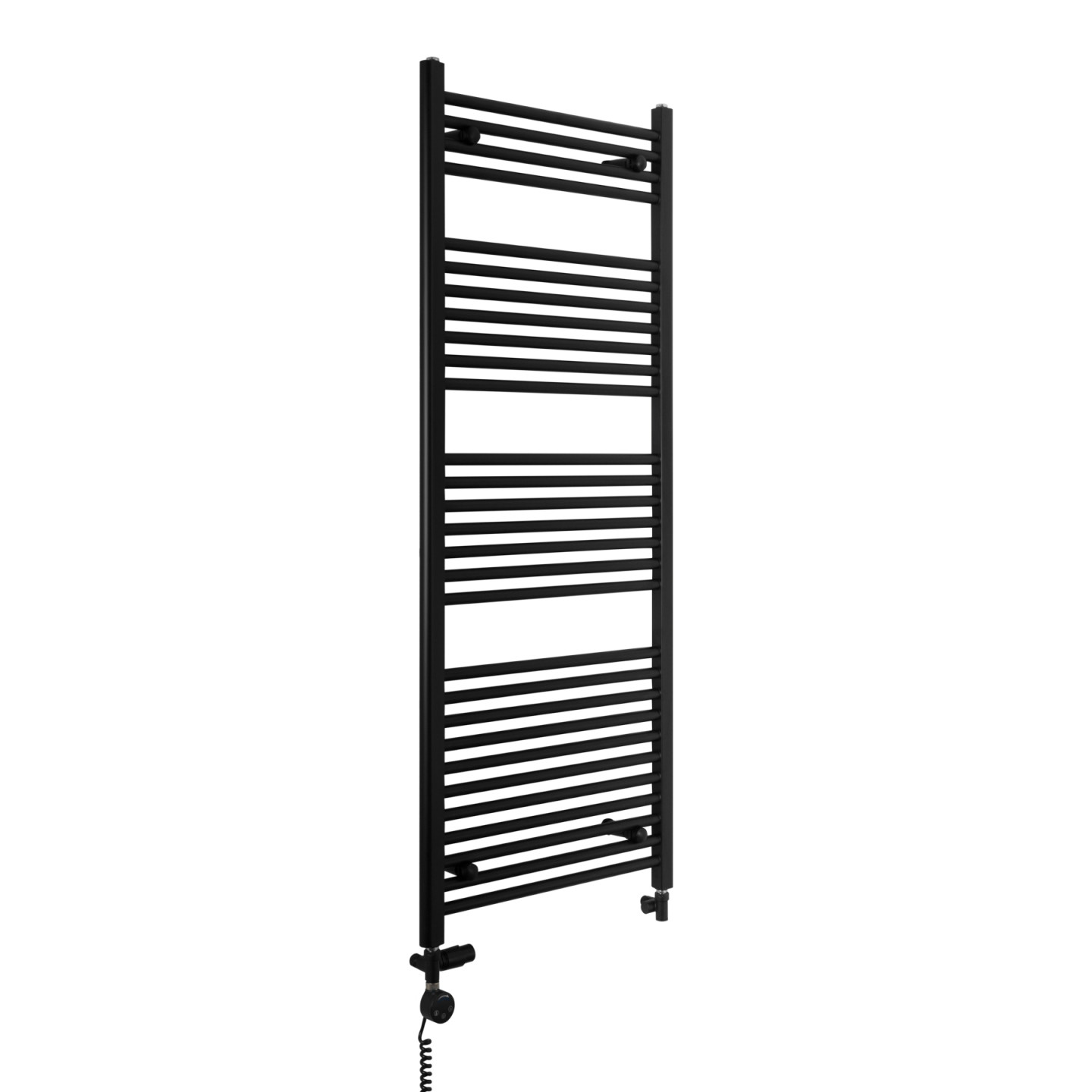 Grzejnik łazienkowy wodno-elektryczny Constans 1500x600 czarny 600W