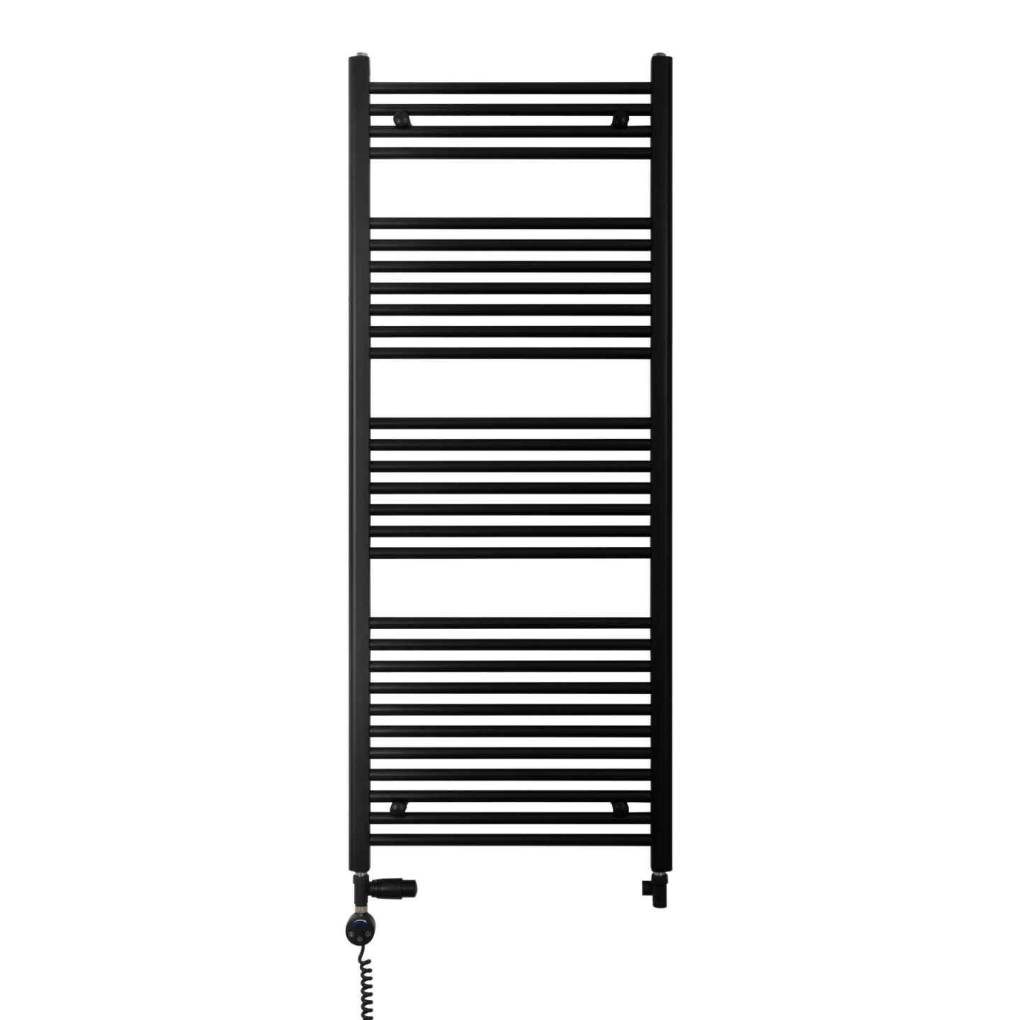 Grzejnik łazienkowy wodno-elektryczny Constans 1500x600 czarny 600W