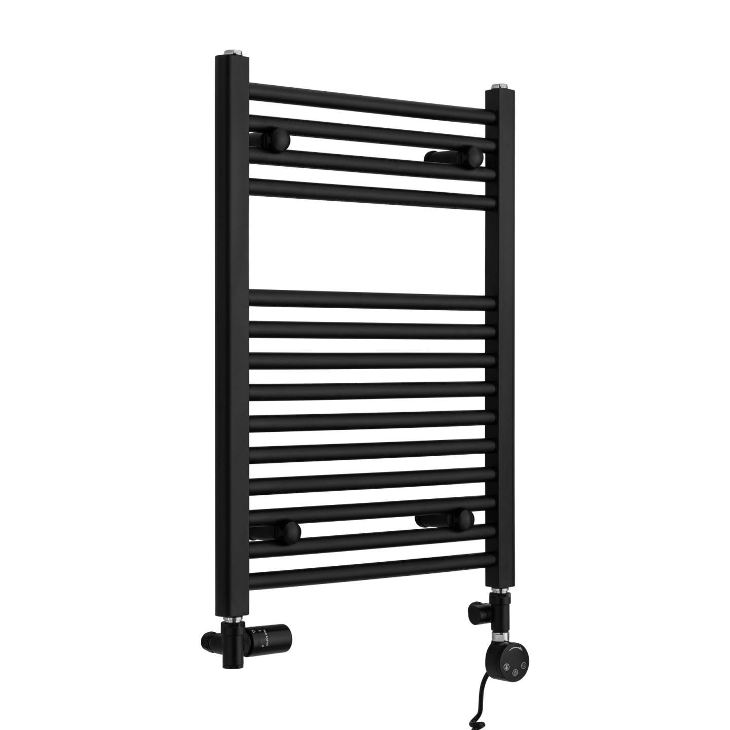 Grzejnik łazienkowy wodno-elektryczny Constans 700x500 czarny 300W