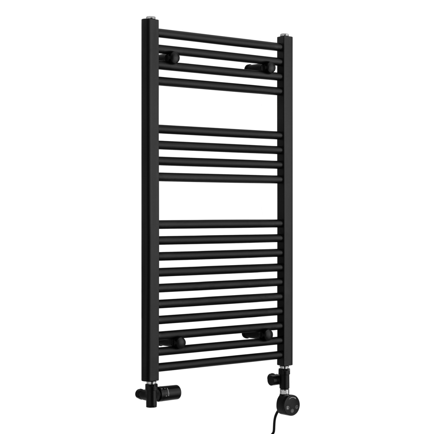 Grzejnik łazienkowy wodno-elektryczny Constans 900x500 D50 czarny 400W