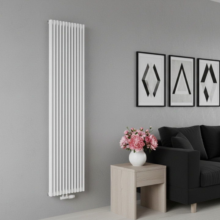 Grzejnik dekoracyjny Diva 1800x460 biały mat