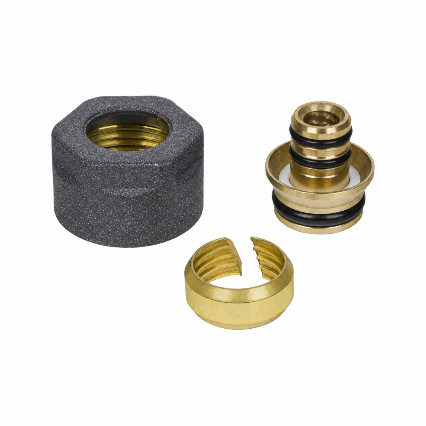 Złączka zaciskowa M22x1,5 x PEX16x2 grafit